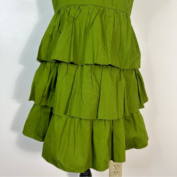 New! A new day green ruffle dress - Picture 4 of 5